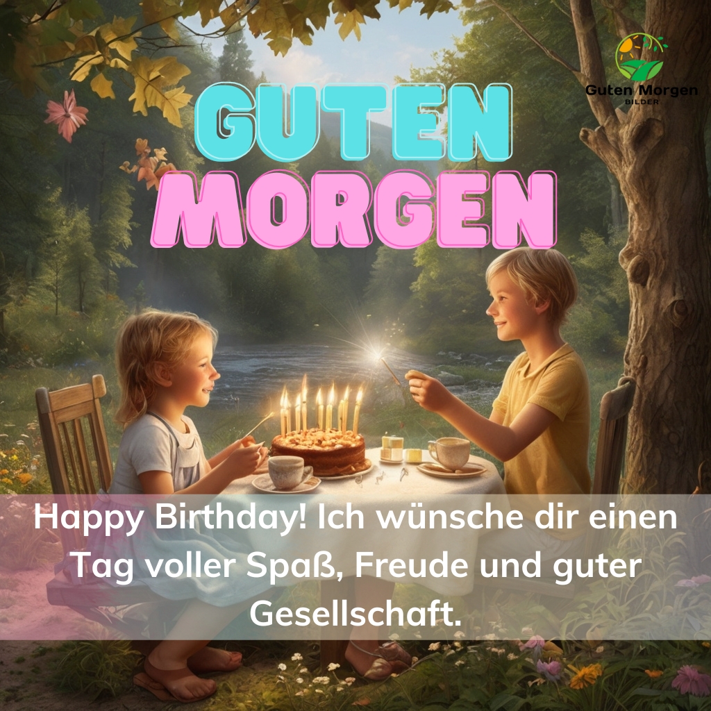 guten morgen bilder geburtstag 40